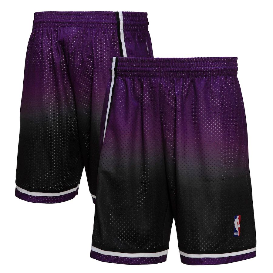 Sacramento Kings Mitchell & Ness Men's Purple/Black 2000/01 Hardwood Classics Fadeaway Reload 3.0 Swingman Shorts