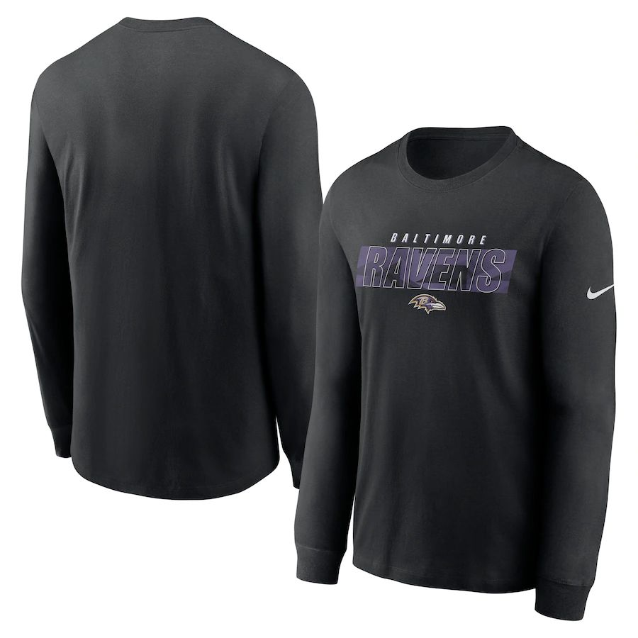 Baltimore Ravens Nike Fan Gear Playbook Long Sleeve T-Shirt Black