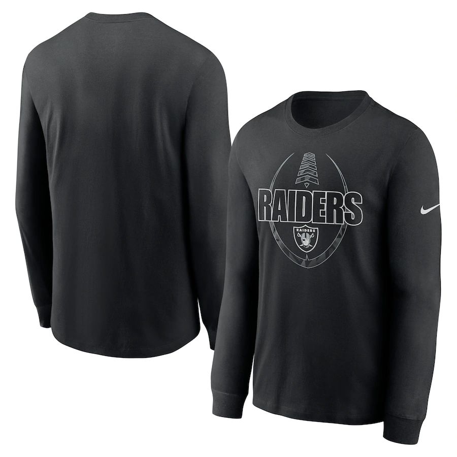 Las Vegas Raiders Nike Icon Legend Performance Long Sleeve T-Shirt Black