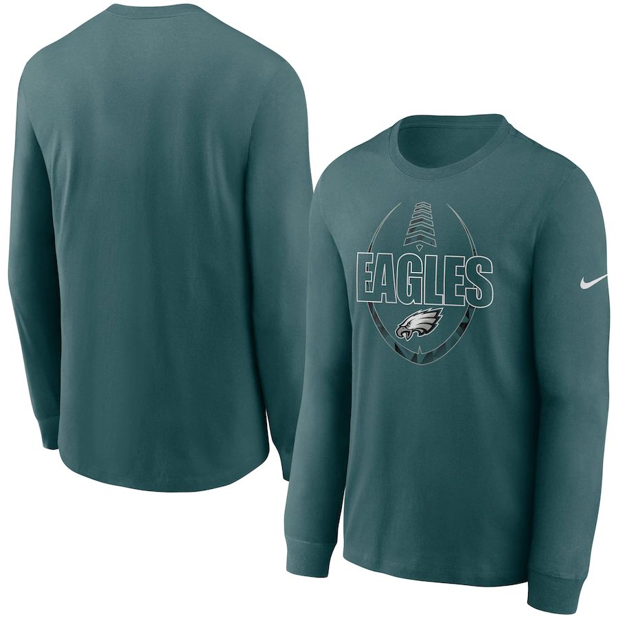 Philadelphia Eagles Nike Icon Legend Performance Long Sleeve T-Shirt Midnight Green