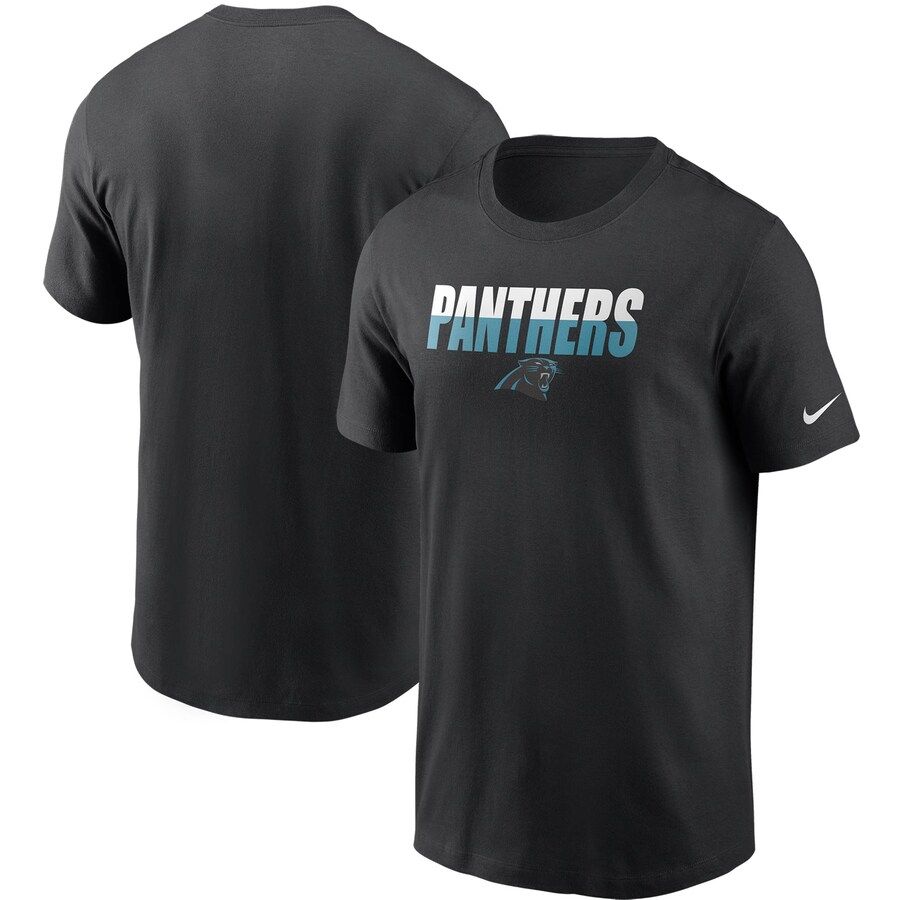 Carolina Panthers Nike Split T-Shirt Black