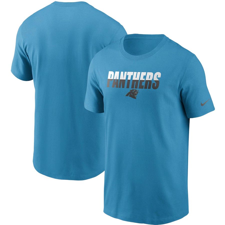 Carolina Panthers Nike Split T-Shirt Blue