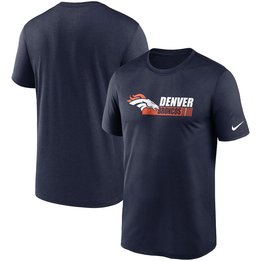 Denver Broncos Nike Fan Gear Team Conference Legend Performance T-Shirt Navy