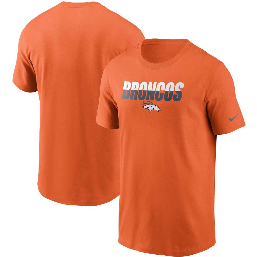 Denver Broncos Nike Split T-Shirt Orange