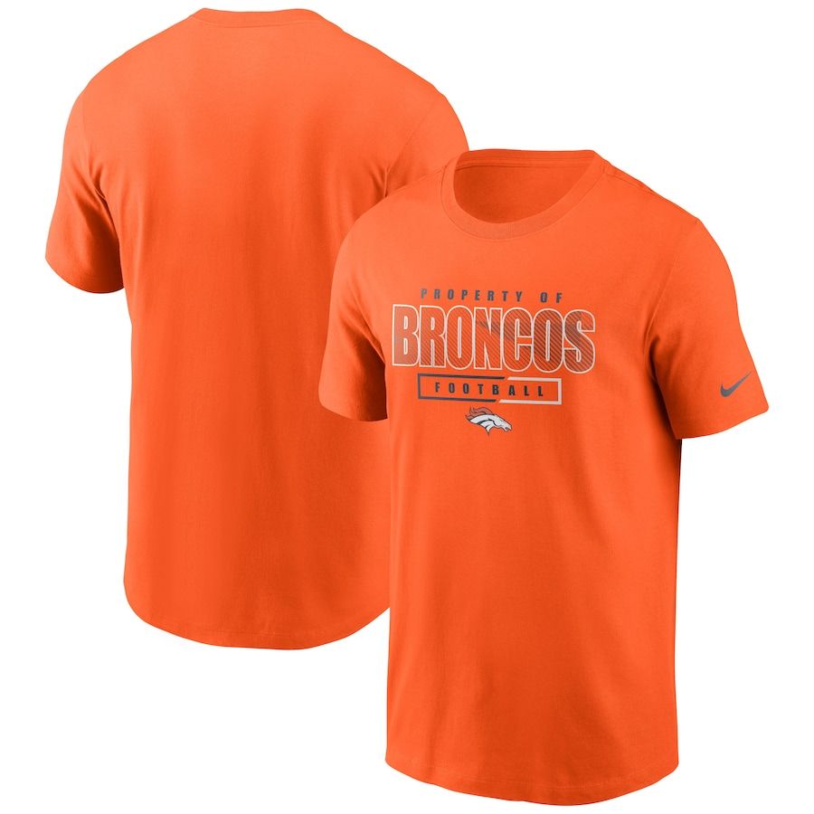 Denver Broncos Nike Team Property Of Essential T-Shirt Orange