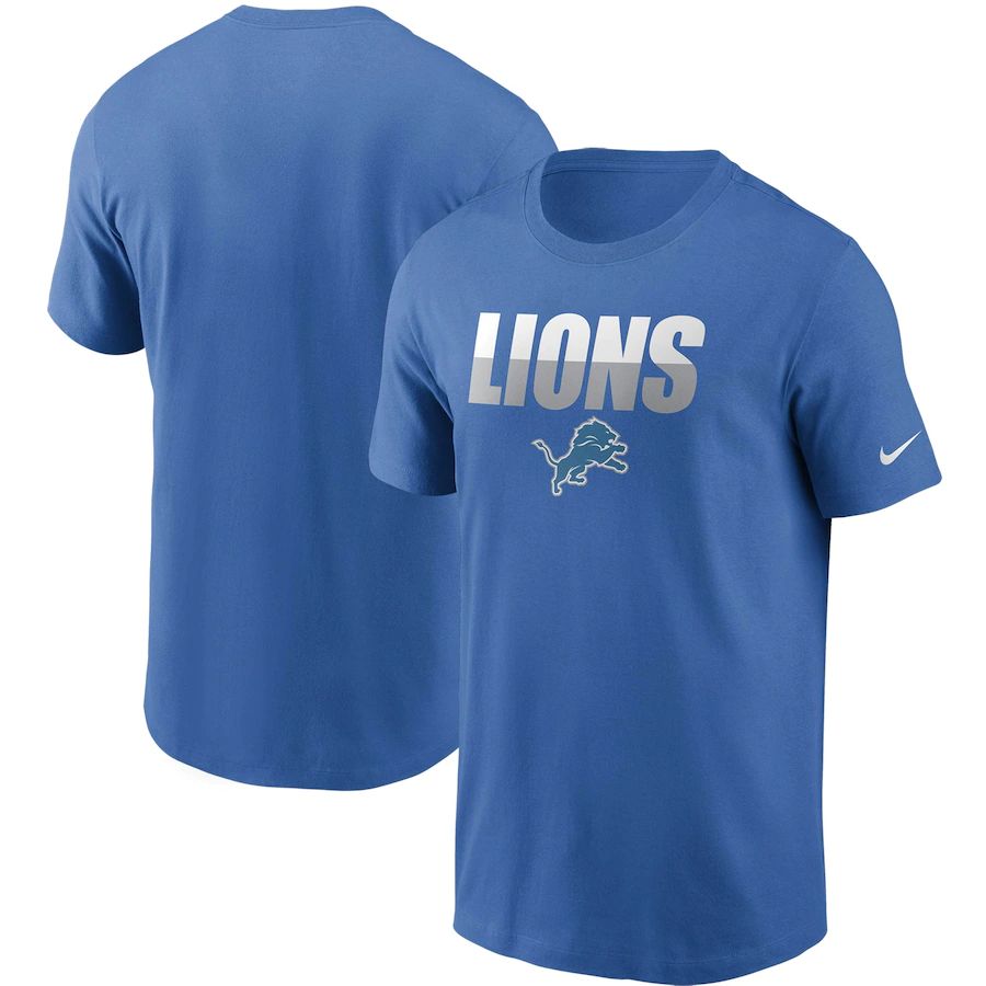 Detroit Lions Nike Split T-Shirt Blue