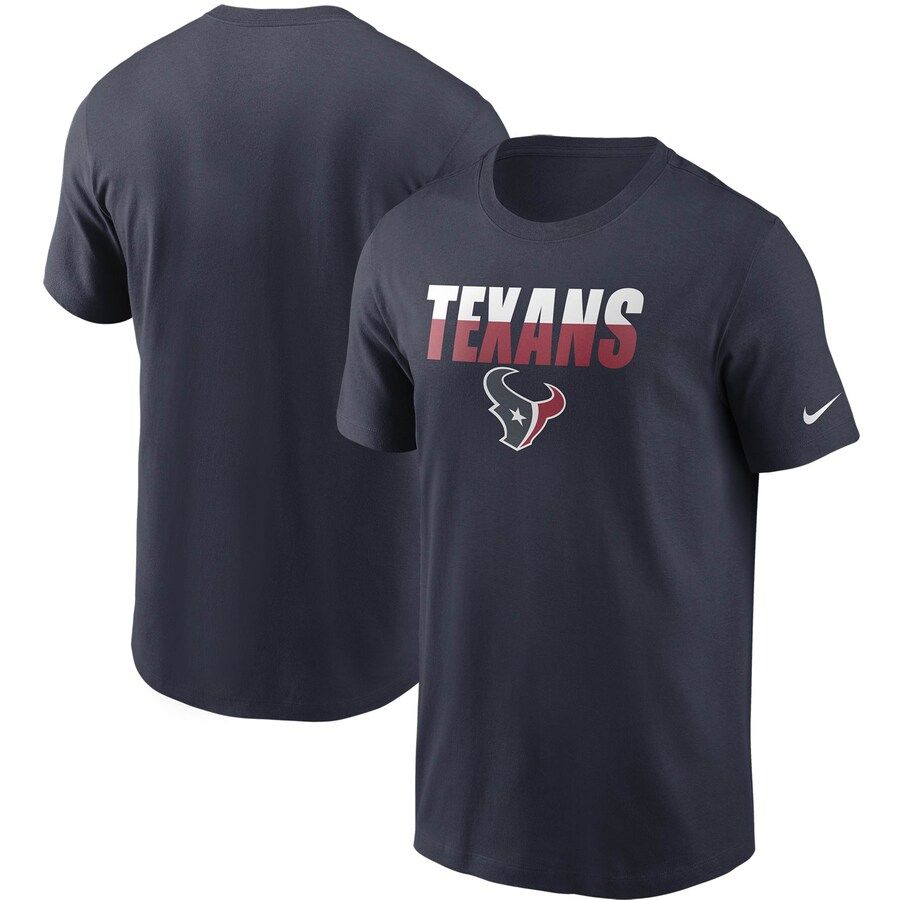 Houston Texans Nike Split T-Shirt Navy