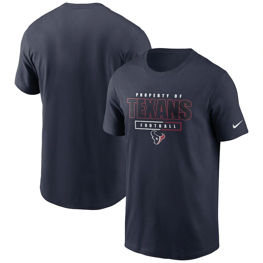 Houston Texans Nike Team Property Of Essential T-Shirt Navy