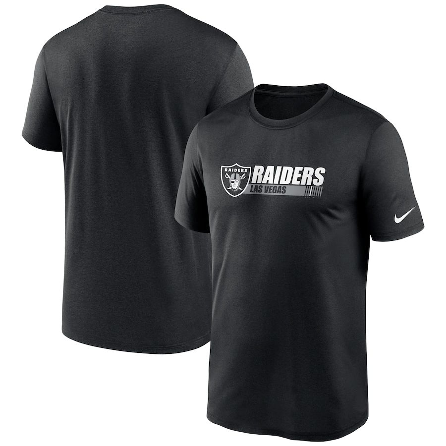 Las Vegas Raiders Nike Fan Gear Team Conference Legend Performance T-Shirt Black