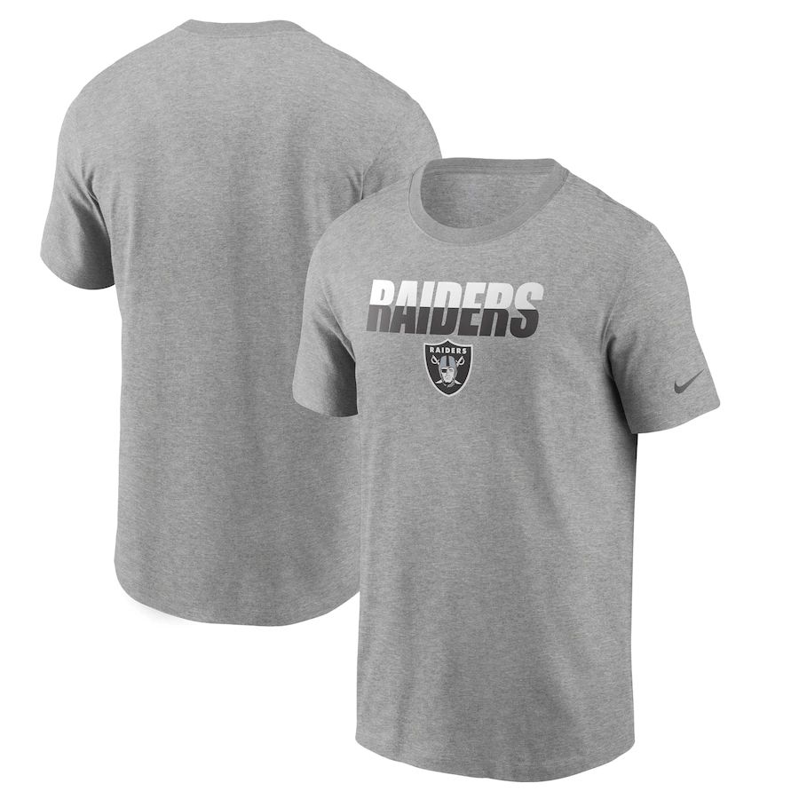 Las Vegas Raiders Nike Split T-Shirt Heathered Gray