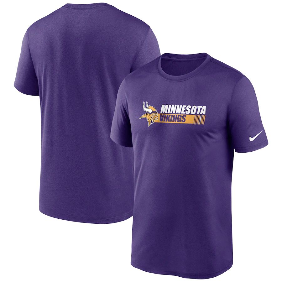 Minnesota Vikings Nike Fan Gear Team Conference Legend Performance T-Shirt Purple