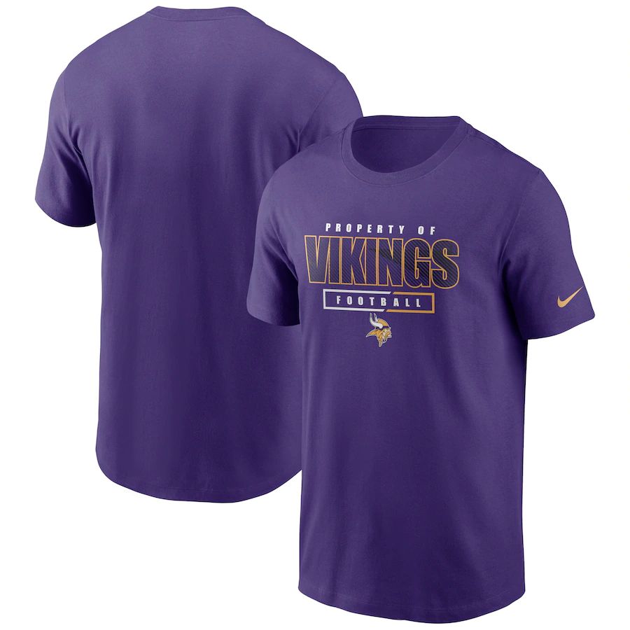 Minnesota Vikings Nike Team Property Of Essential T-Shirt Purple