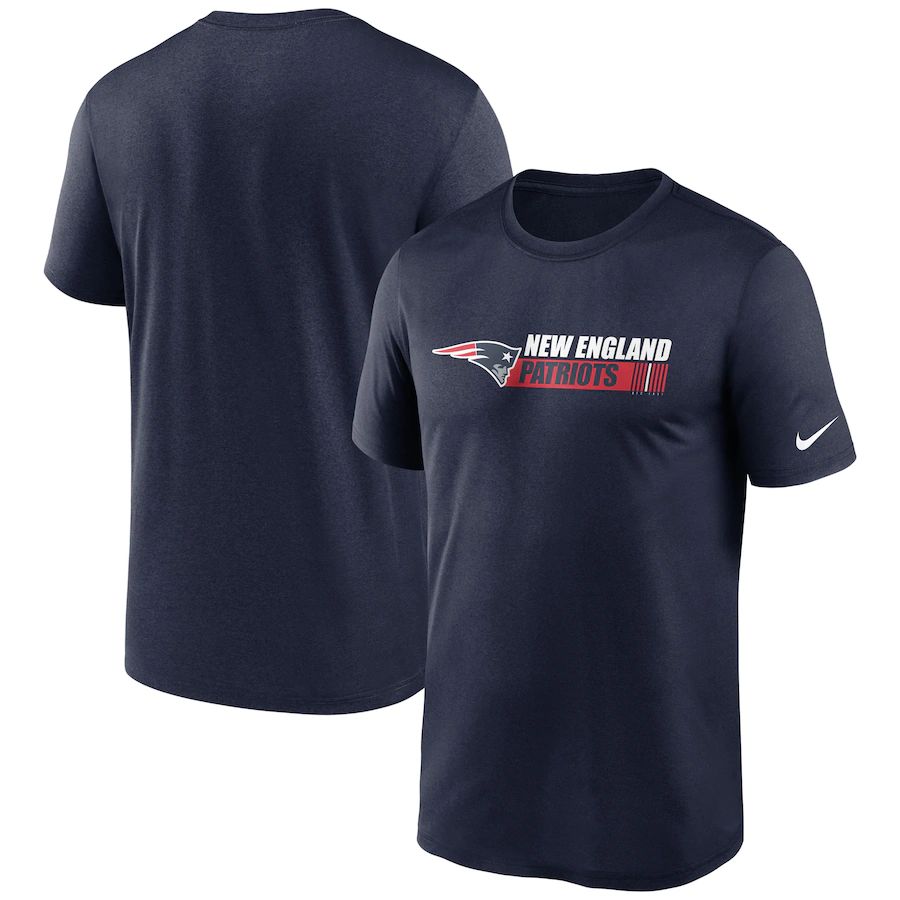 New England Patriots Nike Fan Gear Team Conference Legend Performance T-Shirt Navy