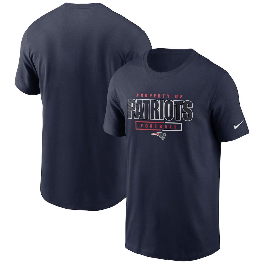 New England Patriots Nike Team Property Of Essential T-Shirt Navy