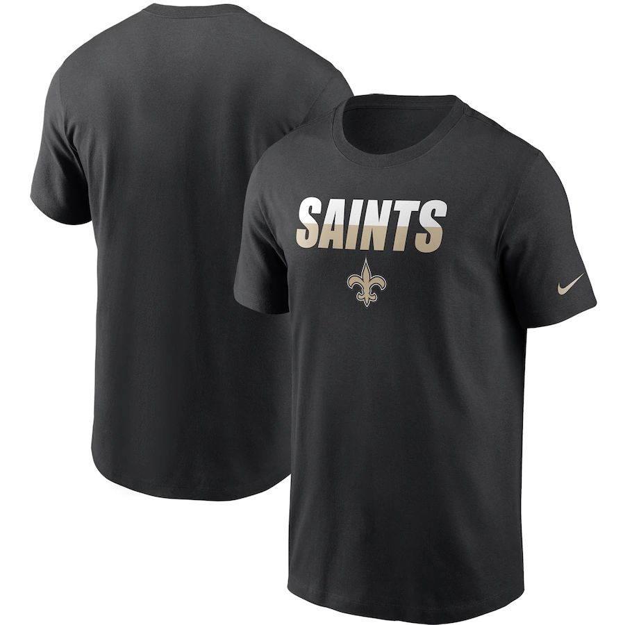 New Orleans Saints Nike Split T-Shirt Black