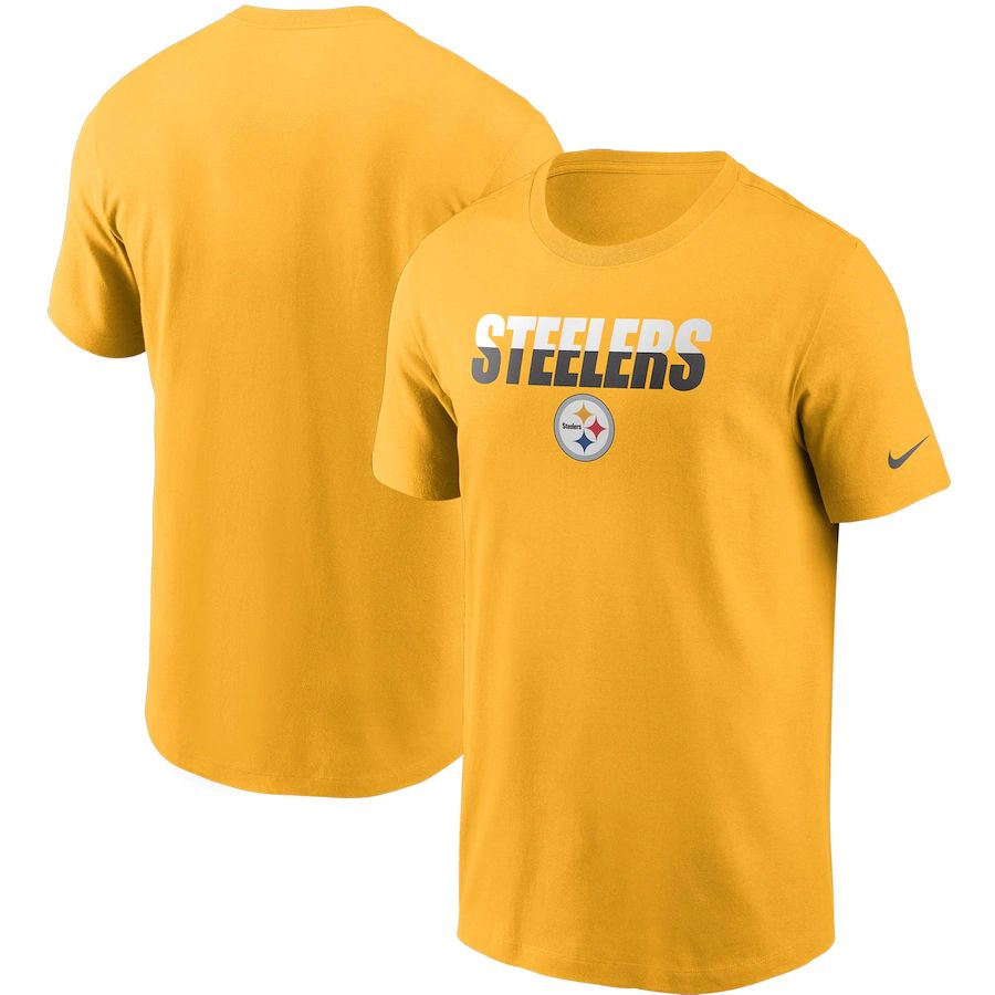 Pittsburgh Steelers Nike Split T-Shirt Gold