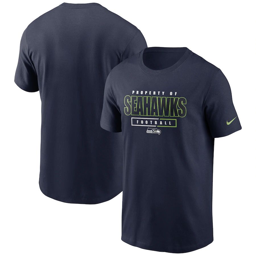 Seattle Seahawks Nike Team Property Of Essential T-Shirt College Navy