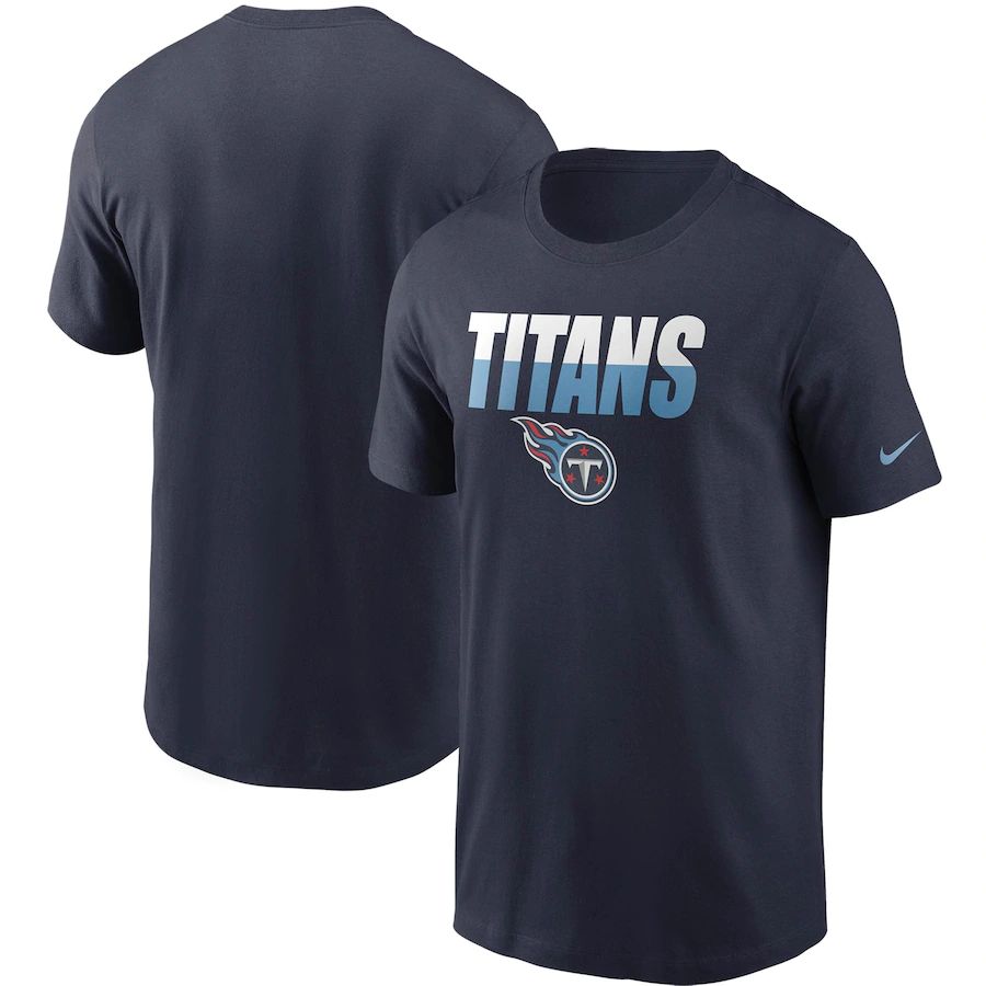 Tennessee Titans Nike Split T-Shirt Navy