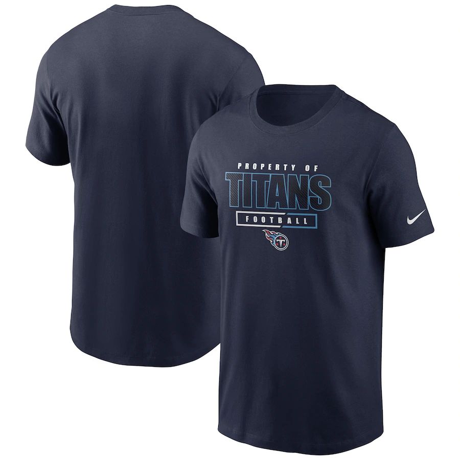 Tennessee Titans Nike Team Property Of Essential T-Shirt Navy