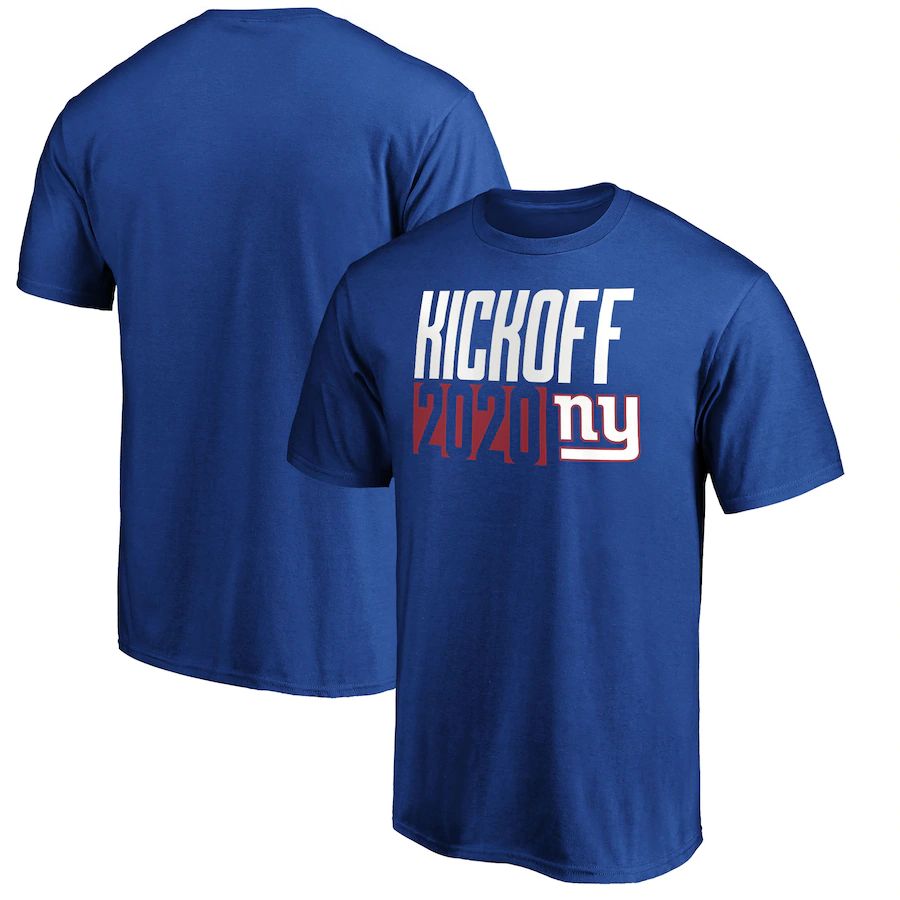 New York Giants Fanatics Branded Kickoff 2020 T-Shirt Royal