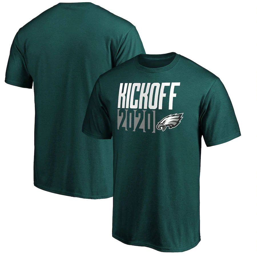 Philadelphia Eagles Fanatics Branded Kickoff 2020 T-Shirt Midnight Green