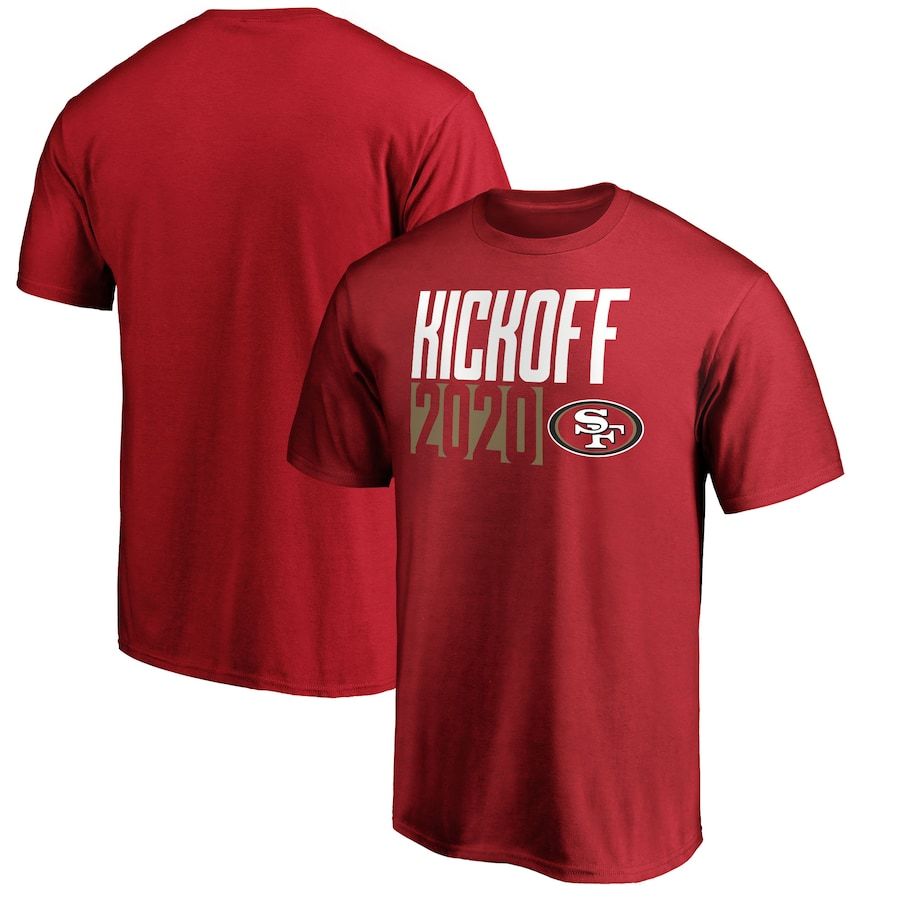 San Francisco 49ers Fanatics Branded Kickoff 2020 T-Shirt Scarlet