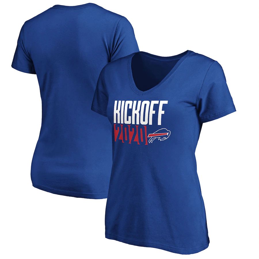 Buffalo Bills Fanatics Branded Women's Kickoff 2020 V-Neck T-Shirt Royal