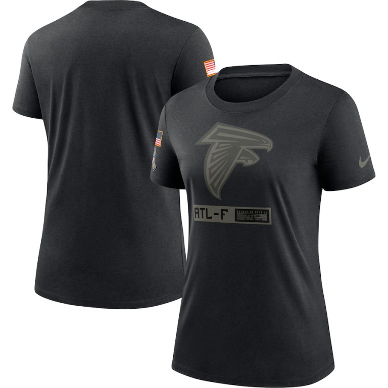 Atlanta Falcons Nike Women's 2020 Salute To Service Performance T-Shirt Black