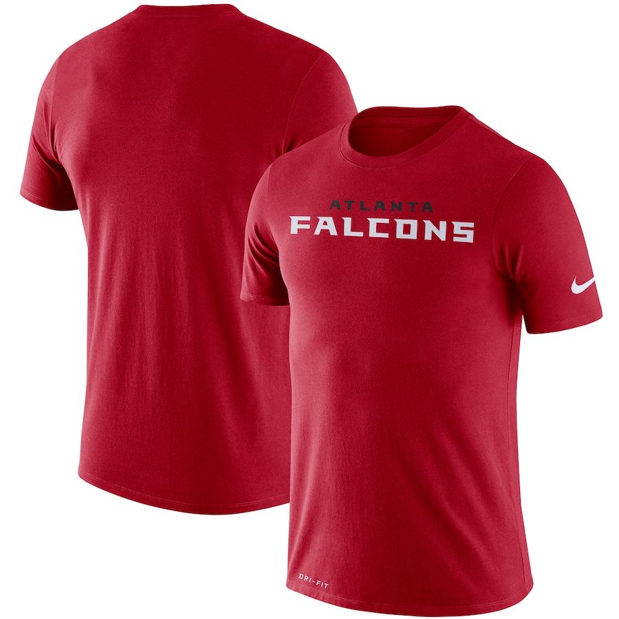 Atlanta Falcons Nike Fan Gear Essential Wordmark Performance T-Shirt Red