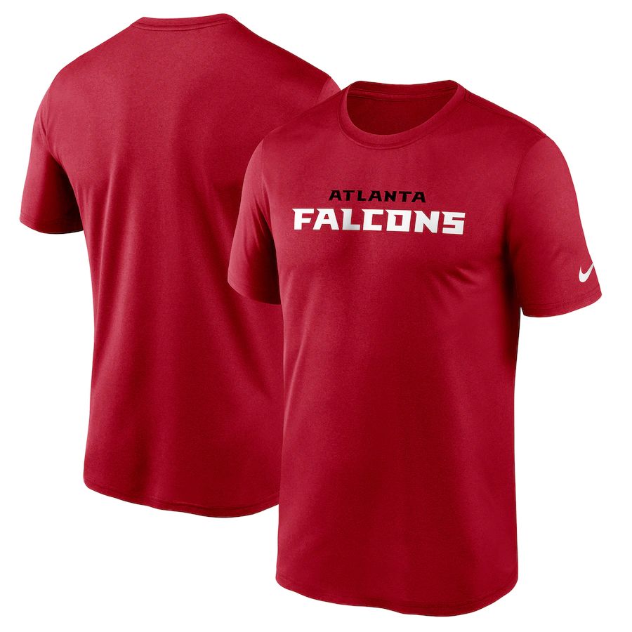 Atlanta Falcons Nike Fan Gear Legend Wordmark Performance T-Shirt Red