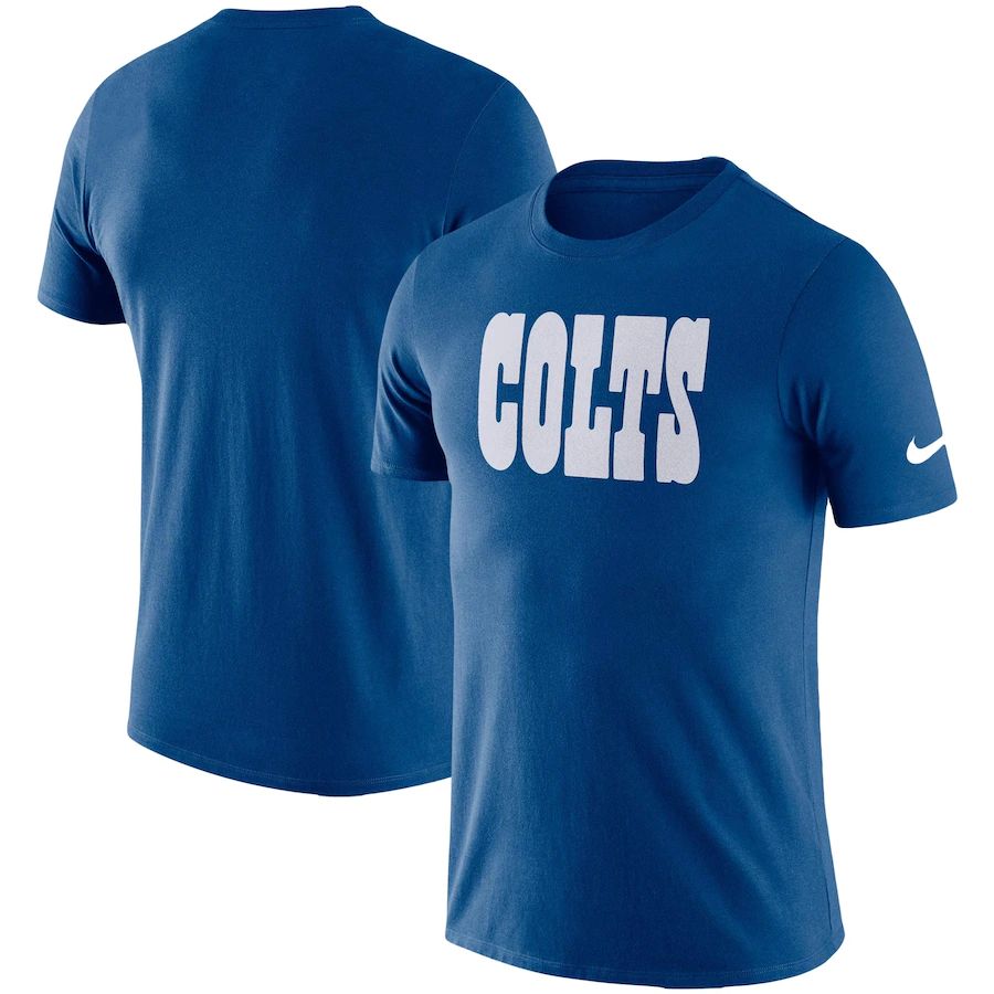 Indianapolis Colts Nike Fan Gear Essential Wordmark Performance T-Shirt Royal