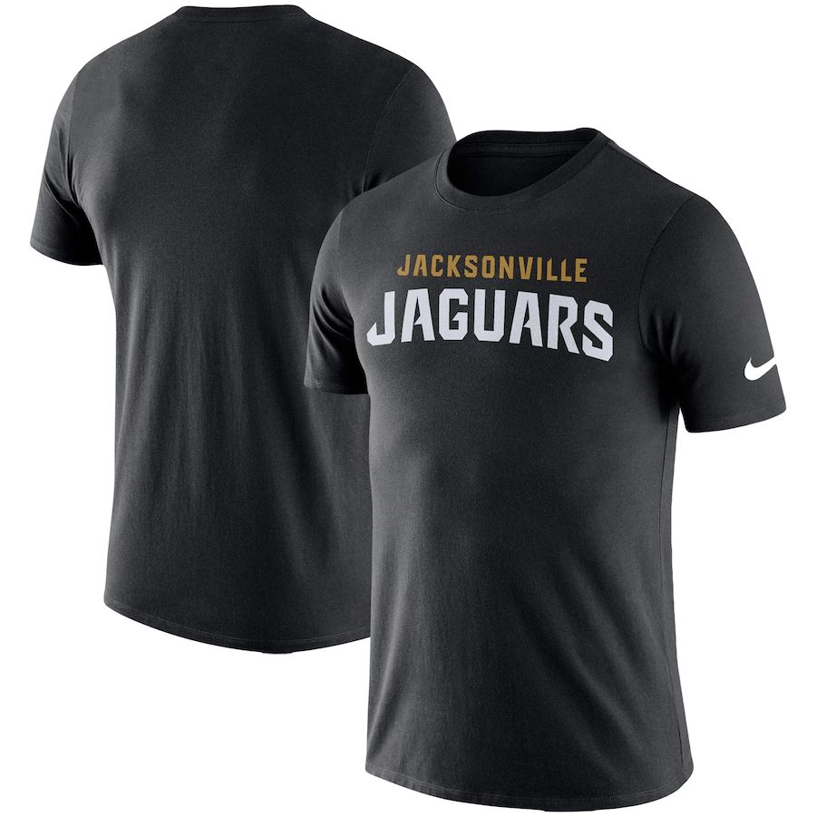 Jacksonville Jaguars Nike Fan Gear Essential Wordmark Performance T-Shirt Black