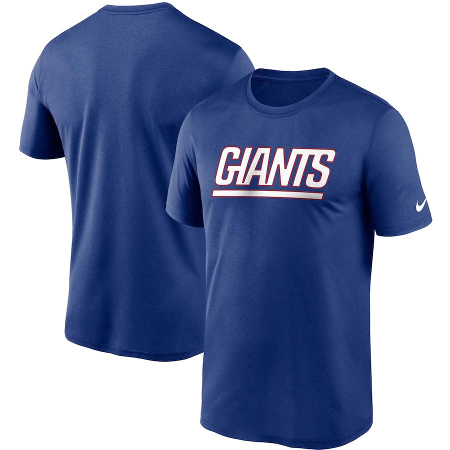 New York Giants Nike Fan Gear Legend Wordmark Performance T-Shirt Royal