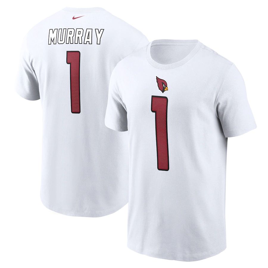 Arizona Cardinals #1 Kyler Murray Nike Name & Number T-Shirt White