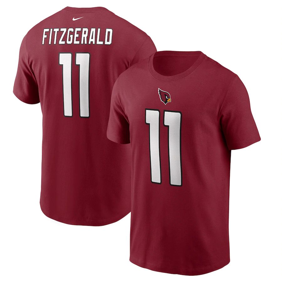 Arizona Cardinals #11 Larry Fitzgerald Nike Name & Number T-Shirt Cardinal