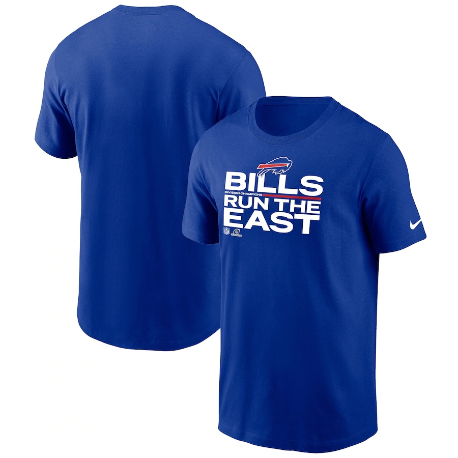 Men's Buffalo Bills Nike Royal 2021 AFC East Division Champions Trophy Collection T-Shirt