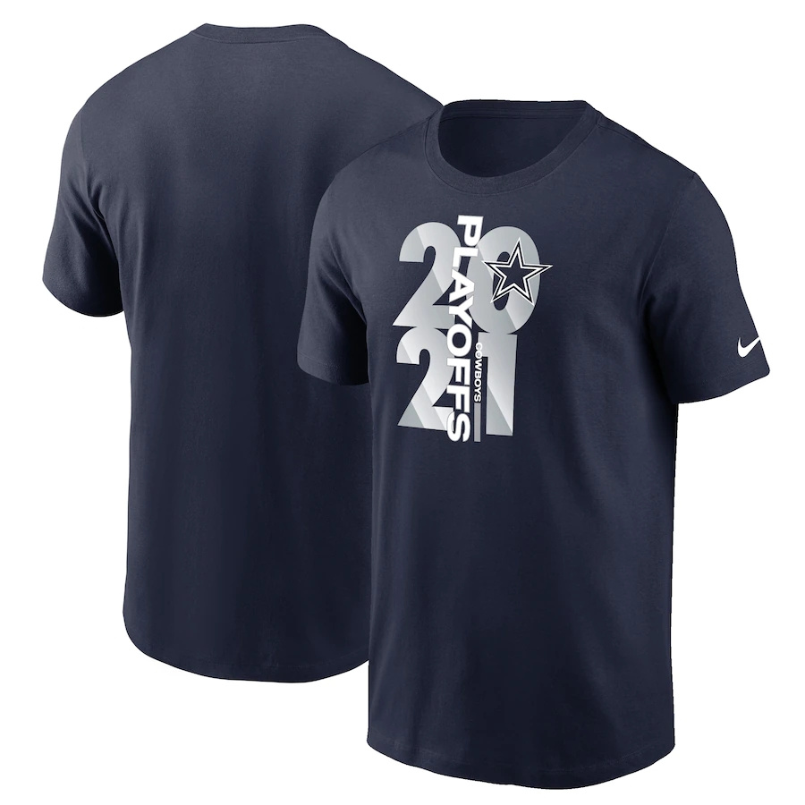 Men's Dallas Cowboys Nike Navy 2021 NFL Playoffs Bound T-Shirt