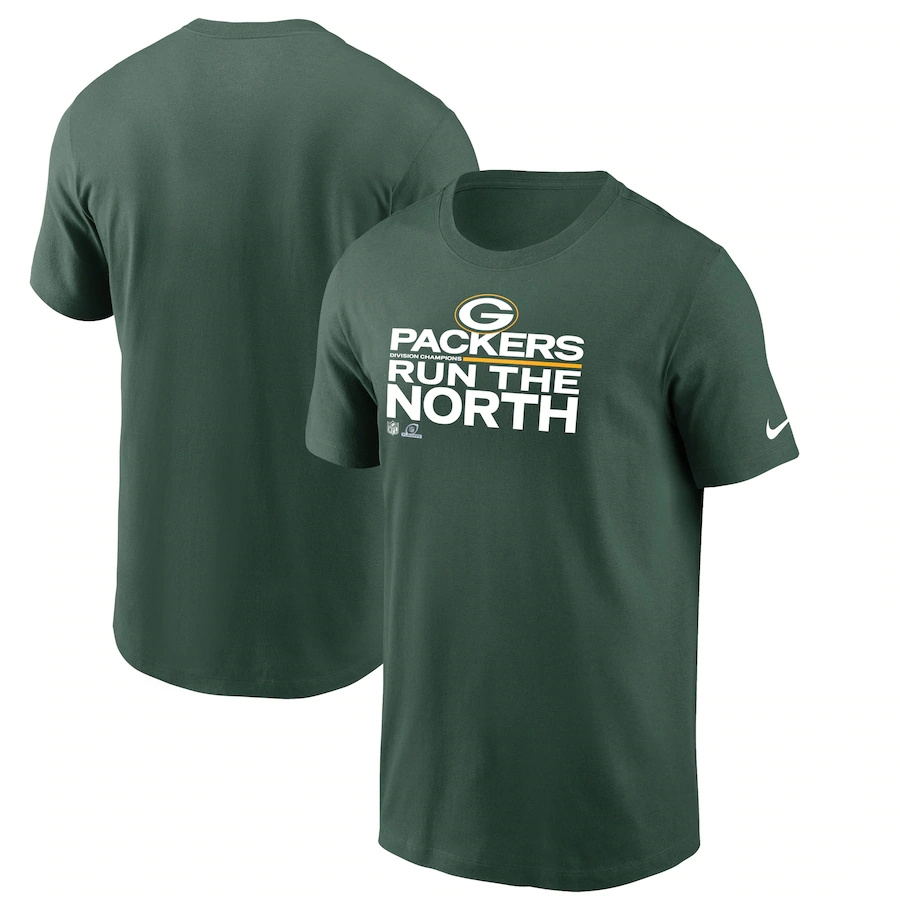 Men's Green Bay Packers Nike Green 2021 NFC North Division Champions Trophy Collection T-Shirt