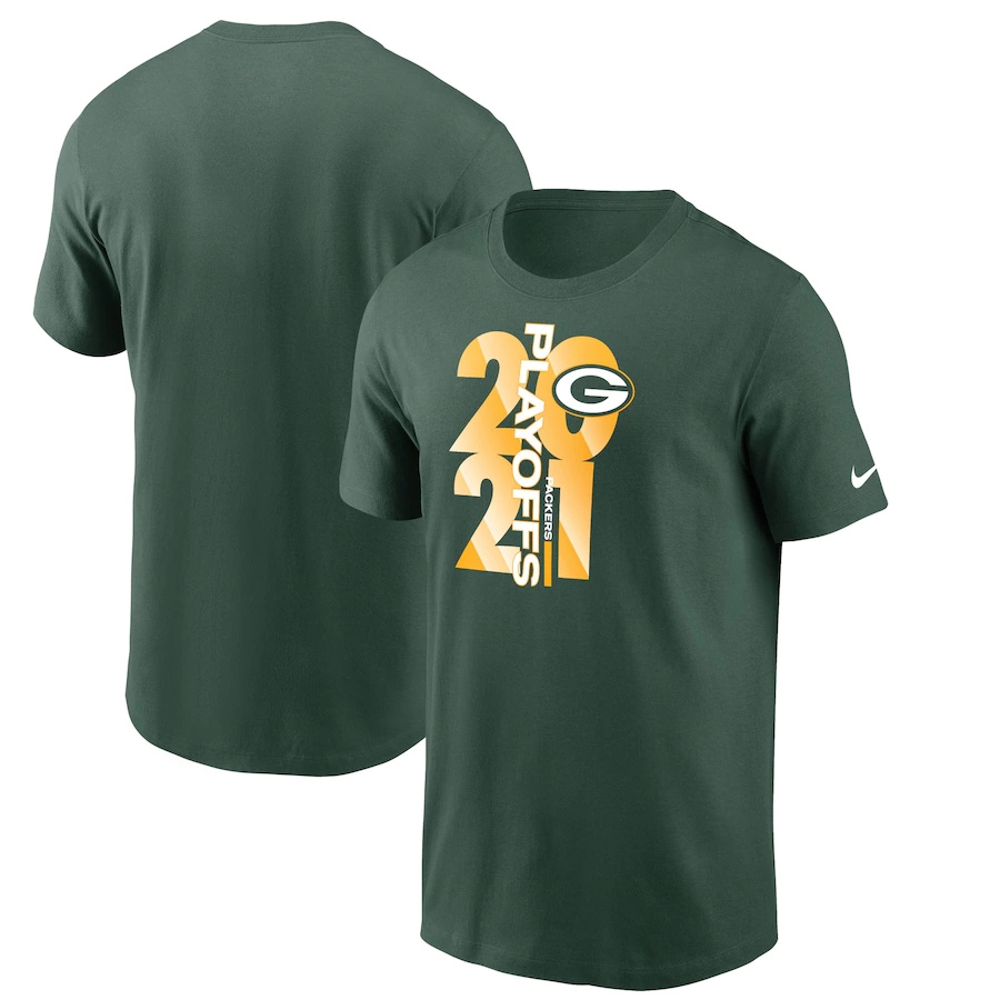 Men's Green Bay Packers Nike Green 2021 NFL Playoffs Bound T-Shirt