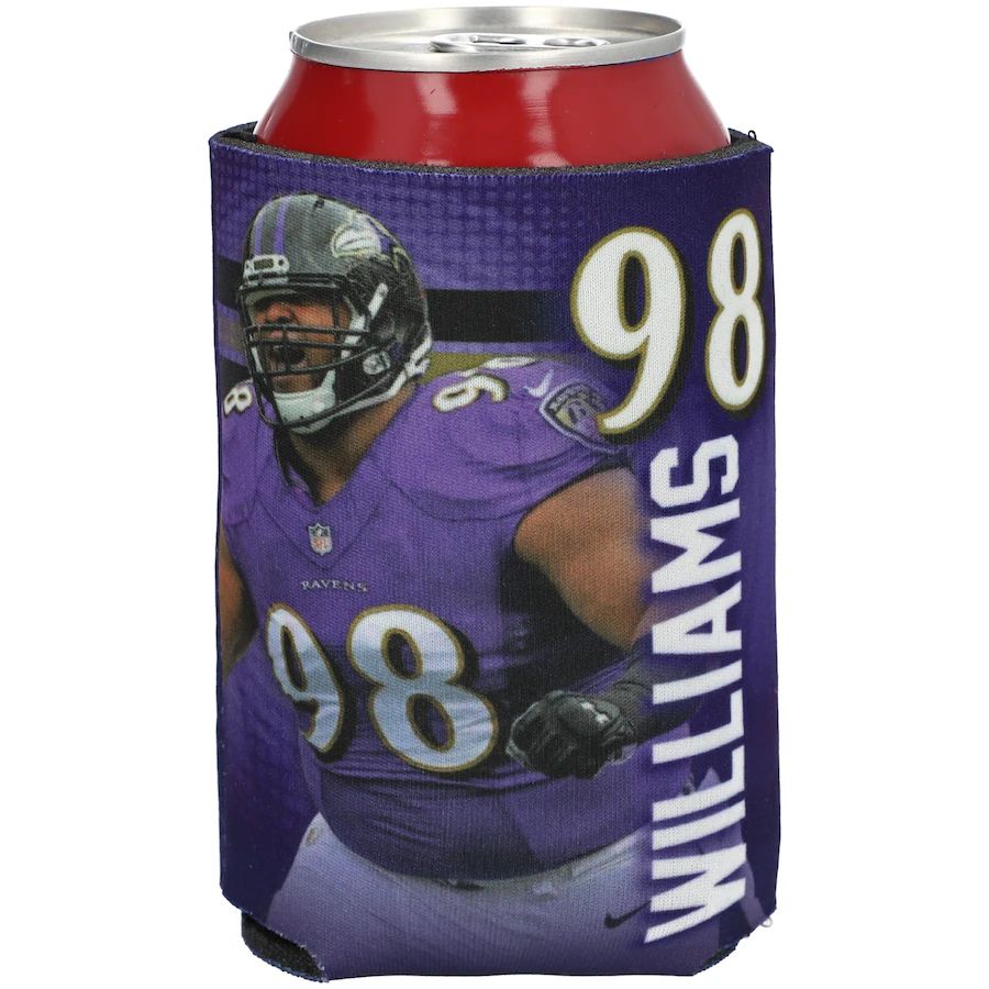 Baltimore Ravens #98 Brandon Williams WinCraft 12oz. Double-Sided Player Can Cooler