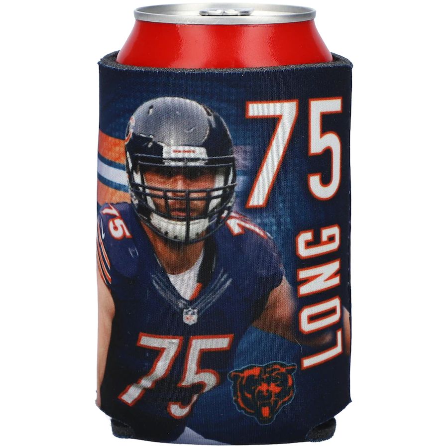 Chicago Bears #75 Kyle Long WinCraft 12oz. Double-Sided Player Can Cooler