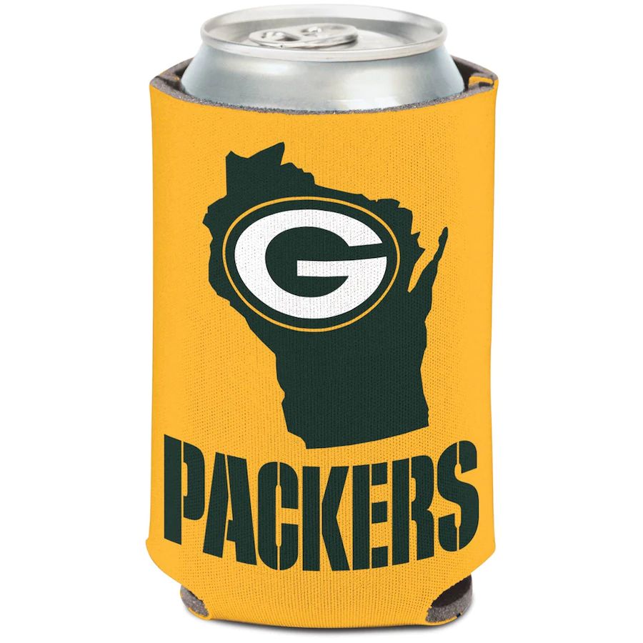 Green Bay Packers WinCraft 12oz. State Shape Can Cooler