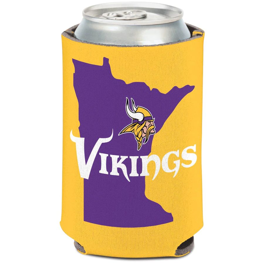 Minnesota Vikings WinCraft 12oz. State Shape Can Cooler