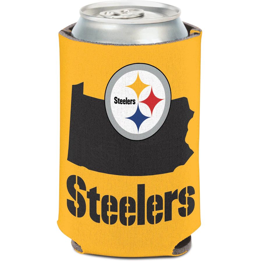 Pittsburgh Steelers WinCraft 12oz. State Shape Can Cooler