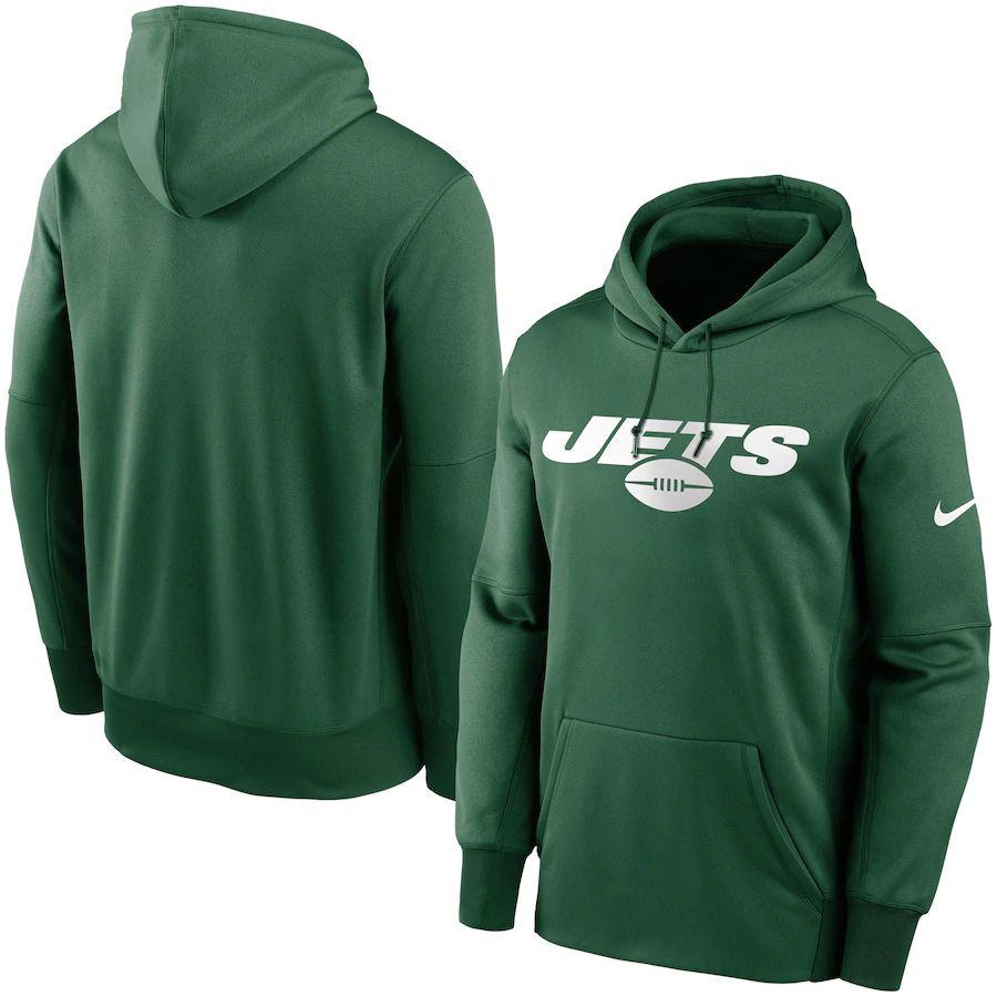 New York Jets Nike Fan Gear Wordmark Performance Pullover Hoodie Green