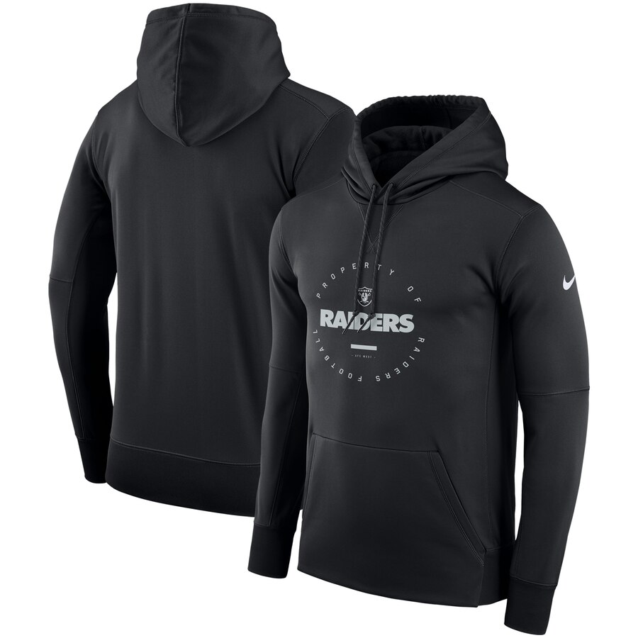 Las Vegas Raiders Nike Sideline Property of Performance Pullover Hoodie Black