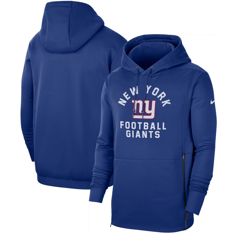 New York Giants Nike Sideline Local Performance Pullover Hoodie Royal