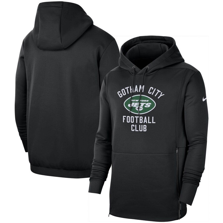 New York Jets Nike Sideline Local Performance Pullover Hoodie Black