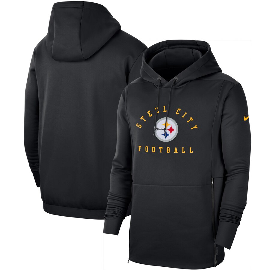 Pittsburgh Steelers Nike Sideline Local Performance Pullover Hoodie Black