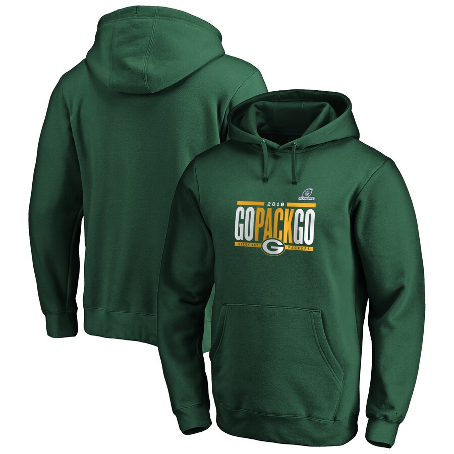 Green Bay Packers NFL 2019 NFL Playoffs Bound Hometown Checkdown Pullover Hoodie Green